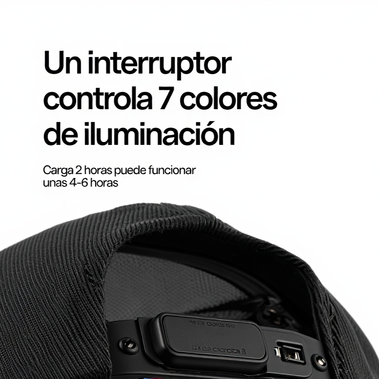 GORRA LED NEGRA