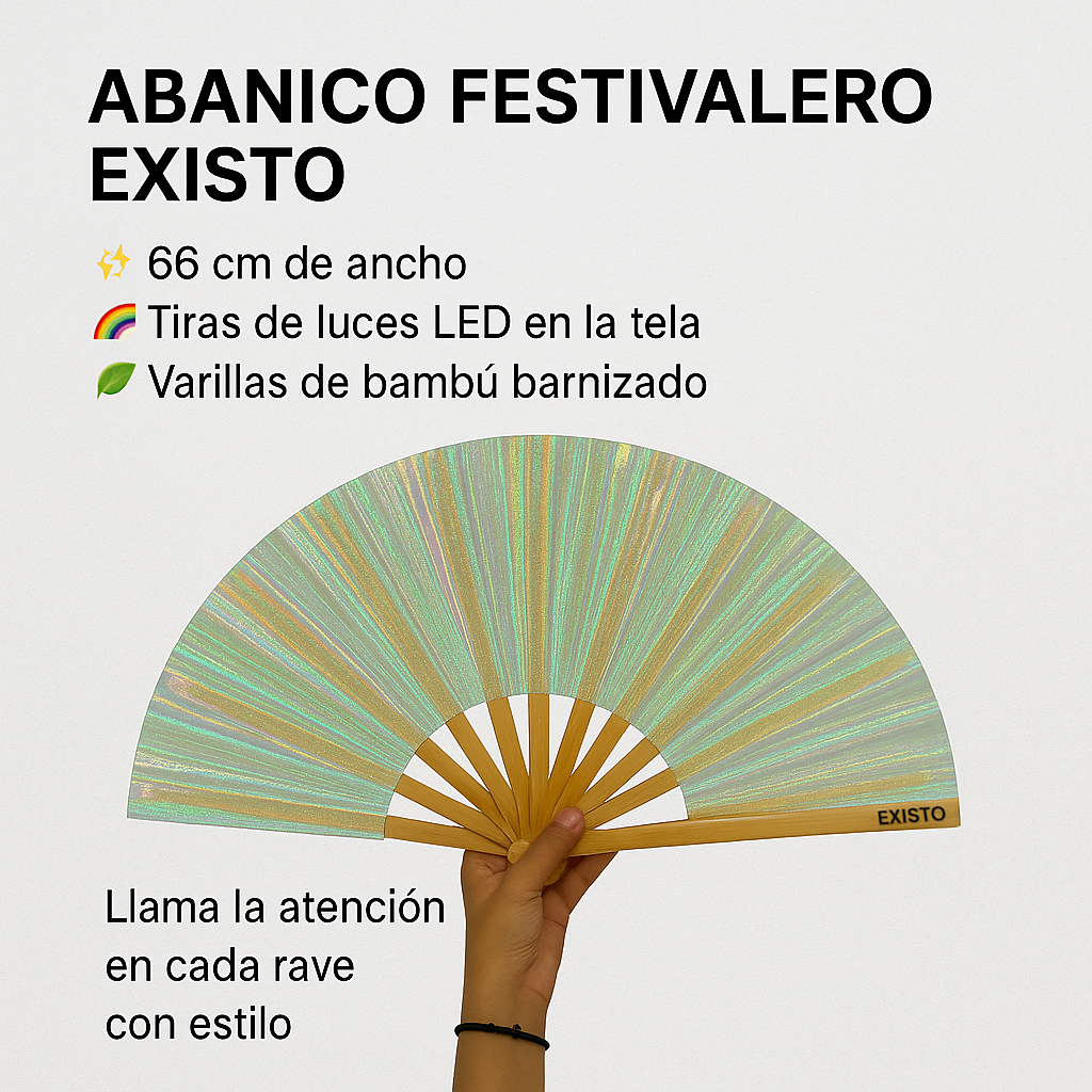 ABANICO HOLOGRAFICO Bambo LUNA