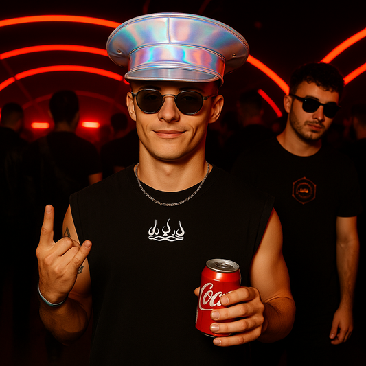 SOMBRERO MILITAR HOLOGRÁFICO – Edición Festival Premium