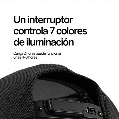 GORRA LED NEGRA