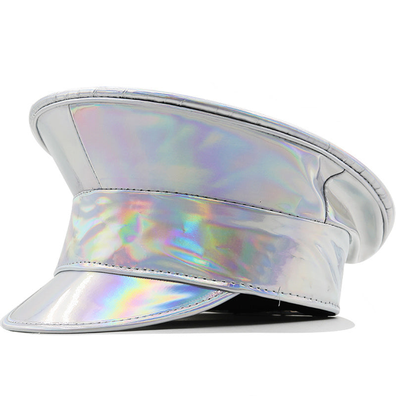 SOMBRERO MILITAR de Cuero HOLOGRÁFICO