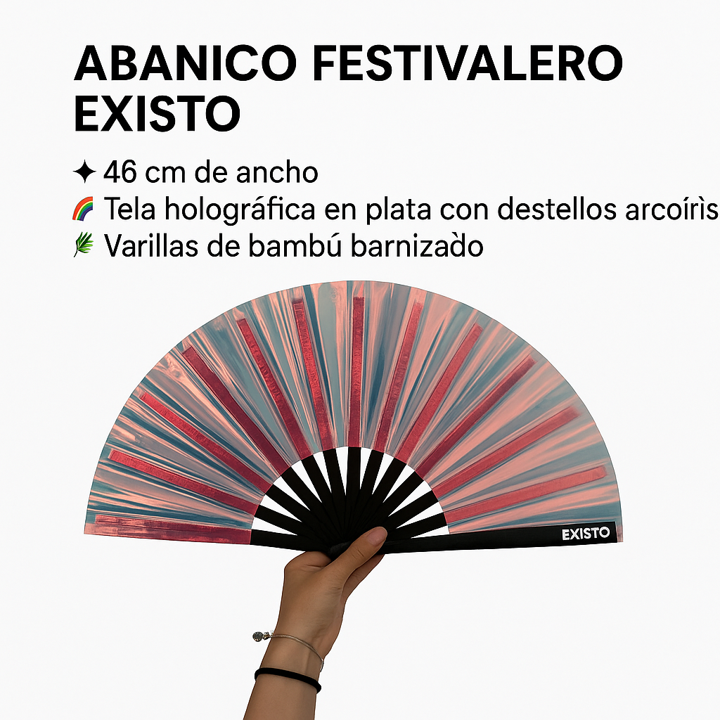 ABANICO HOLOGRÁFICO MARTE Pequeño